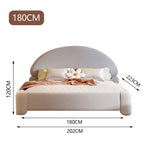 LUXORA CB1119 Bed-Tech Frame Kids Solid 150/180cm Wood Fabric