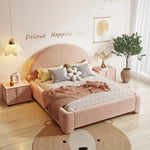 LUXORA CB1119 Bed-Tech Frame Kids Solid 150/180cm Wood Fabric