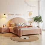 LUXORA CB1119 Bed-Tech Frame Kids Solid 150/180cm Wood Fabric