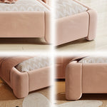 LUXORA CB1119 Bed-Tech Frame Kids Solid 150/180cm Wood Fabric