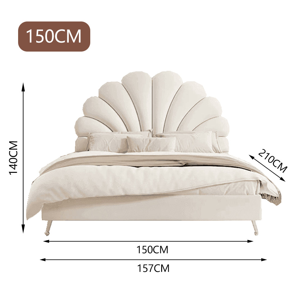 LUXORA CB1120 Wood Frame 150/180cm Solid Kids Bed-White