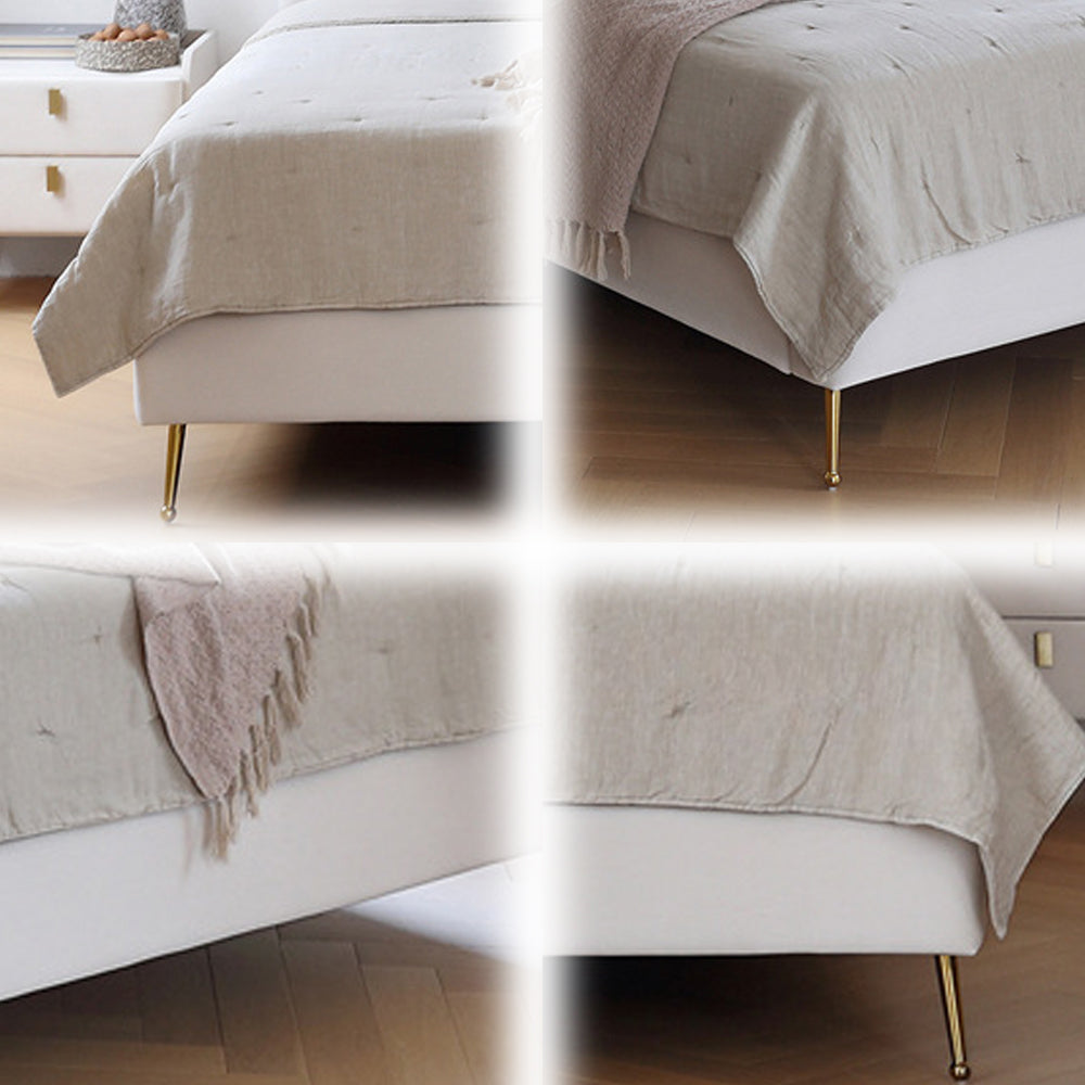 LUXORA CB1120 Wood Frame 150/180cm Solid Kids Bed-White