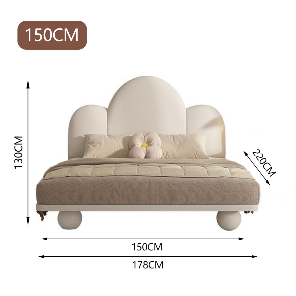 LUXORA CB1123 Frame Wood Kids Solid 150/180cm Bed-White
