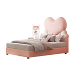 LUXORA CB1148 Heart-Shaped Kids 150/180cm Solid Wood Cartoon Frame Bed