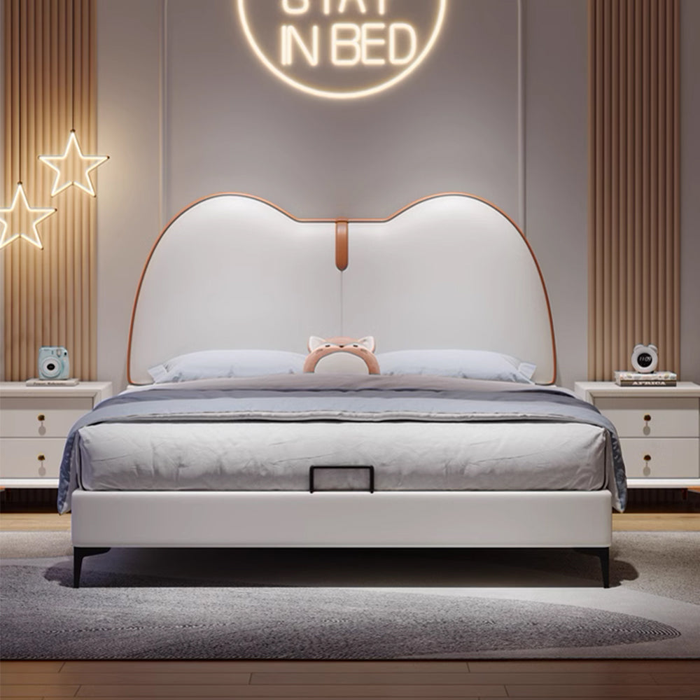 LUXORA CB1150 Frame Bed-Artificial Kids Solid Wood 150/180cm Leather