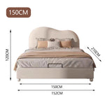 LUXORA CB1190 Solid Wood Frame Bed-Artificial Kids 150/180cm Leather