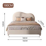 LUXORA CB1190 Solid Wood Frame Bed-Artificial Kids 150/180cm Leather