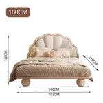 LUXORA CB1191 Frame Petal-Shape Cartoon Kids Solid Wood 150/180cm Bed