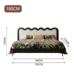 LUXORA CB1192 Kids 150/180cm Solid Wood Frame Bed-Black
