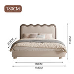 LUXORA CB1198 Wood 150/180cm Kids Frame Solid Bed-White