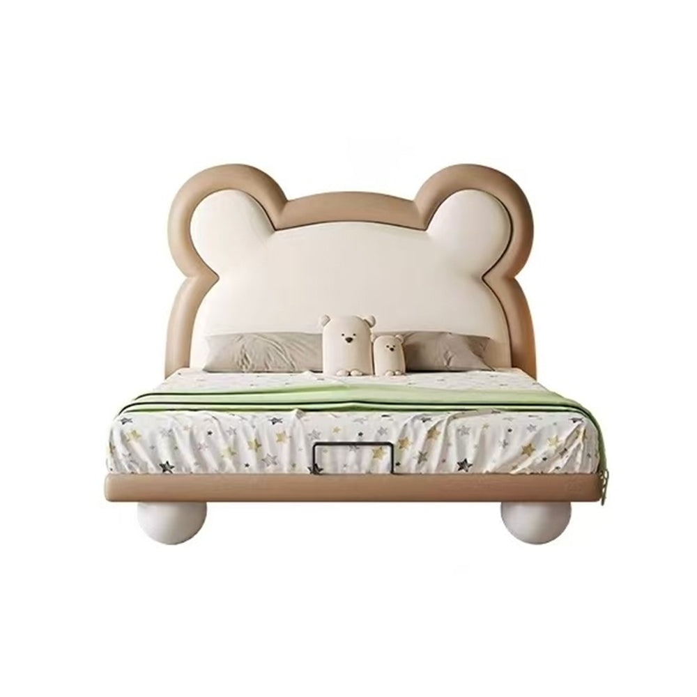 LUXORA CB1199 Wood Frame Kids 150/180cm Solid Cartoon Bear-Shape Bed