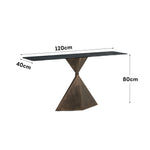 LUXORA CC1012 Style Stone Design 100/120/140cm Geometric Minimalist Top Sintered Console Table