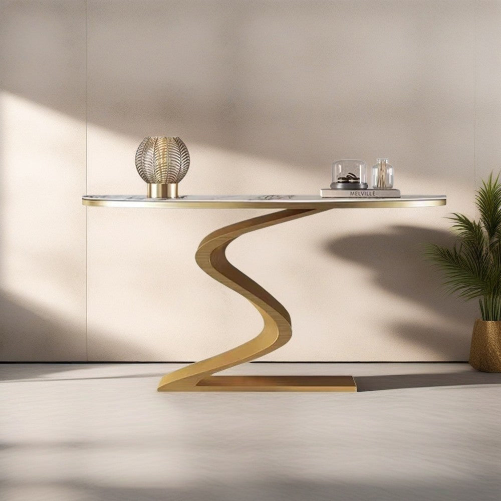 LUXORA CC1024 Sintered 120/150cm Stone Table Length Console Countertop