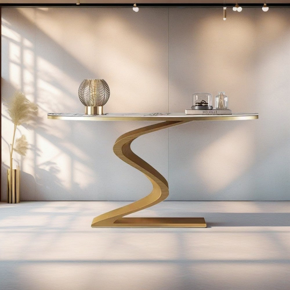 LUXORA CC1024 Sintered 120/150cm Stone Table Length Console Countertop