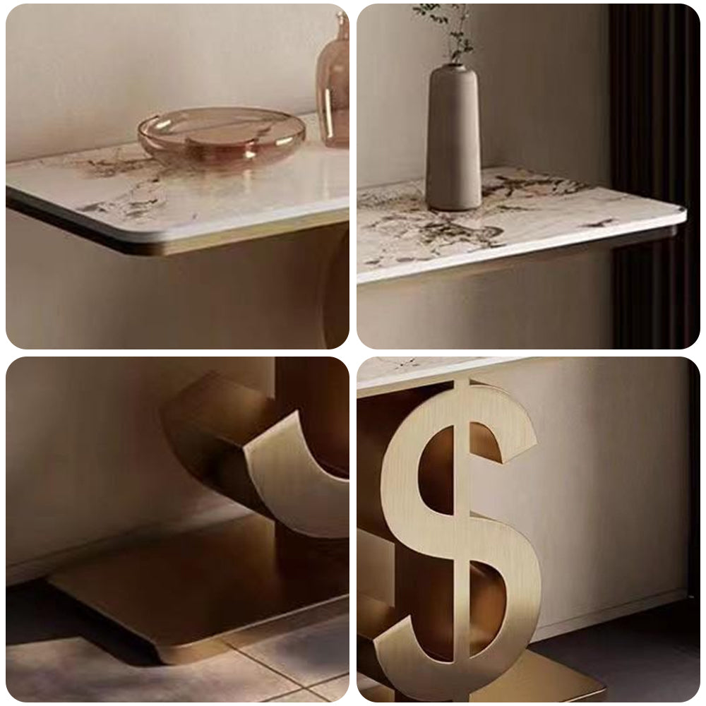 LUXORA CC1028 Sintered 120/150cm Length Console Table Stone Countertop