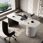 LUXORA DR1099 Style Supercrystal 140/160/180cm Stone Minimalist Desk