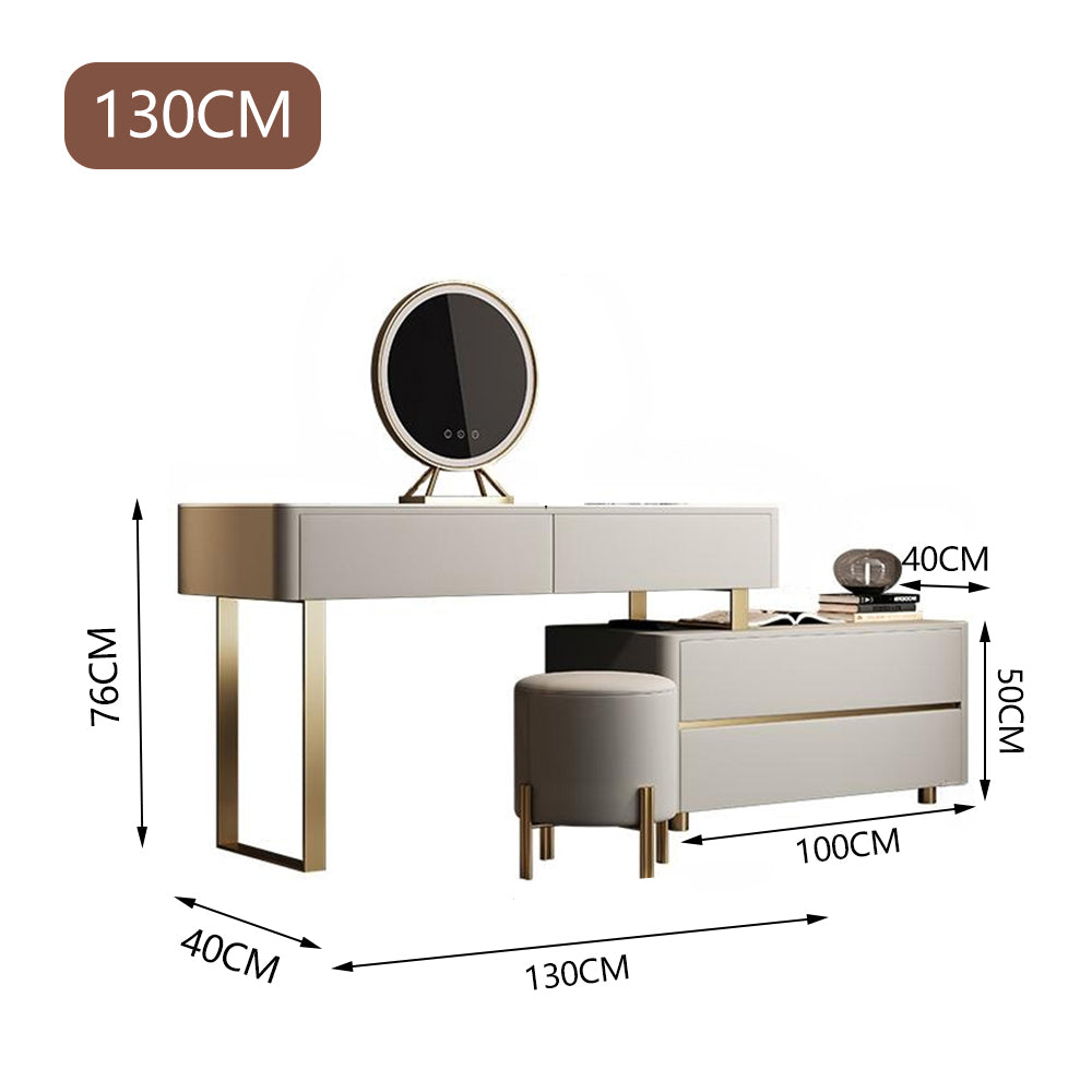 LUXORA DR1010 Desktop Rock Pine 130cm Dressing Board Frame Table