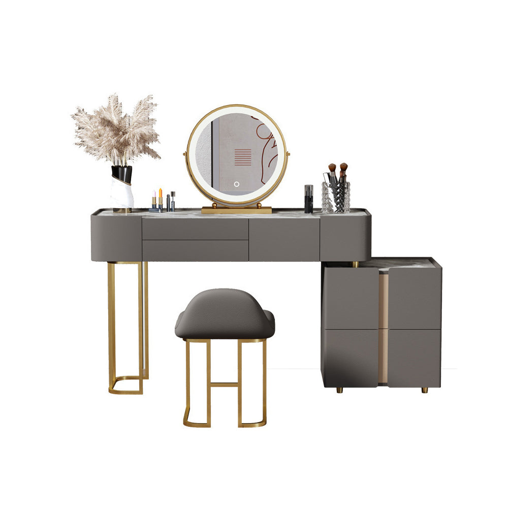 LUXORA DR1016 Frame Pine Board Desktop Rock 80-120cm Dressing Table