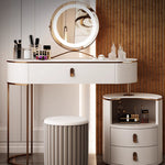 LUXORA DR1019 Cabinet Wood 80-120cm Solid Dressing Countertop Rock Table