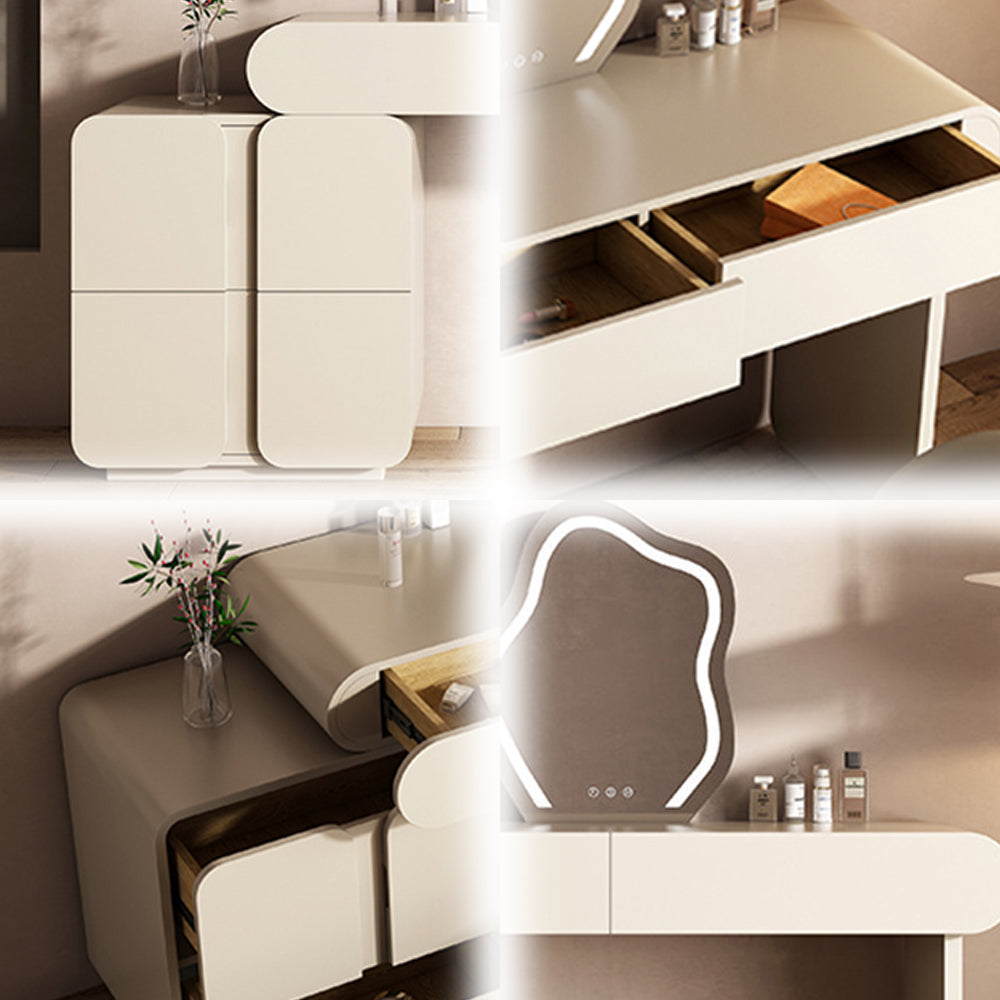 LUXORA DR1027 Lacquered Wood Tabletop Dressing 80-120cm Solid Table