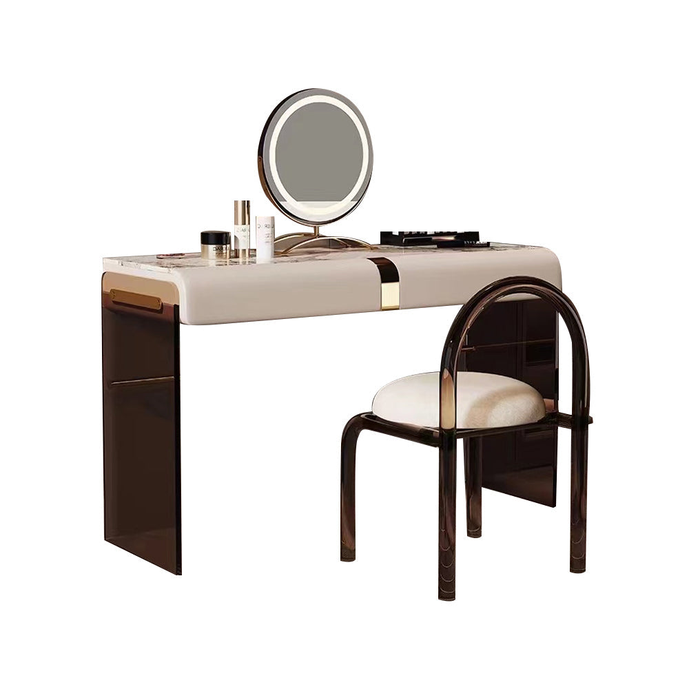 LUXORA DR1029 80-120cm Rock Solid Dressing Cabinet Countertop Wood Table