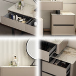 LUXORA DR1030 80-120cm Dressing Rock Countertop Wood Solid Cabinet Table