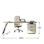 LUXORA WD1032 Style 140/160/180 Minimalist Sintered Stone Desk