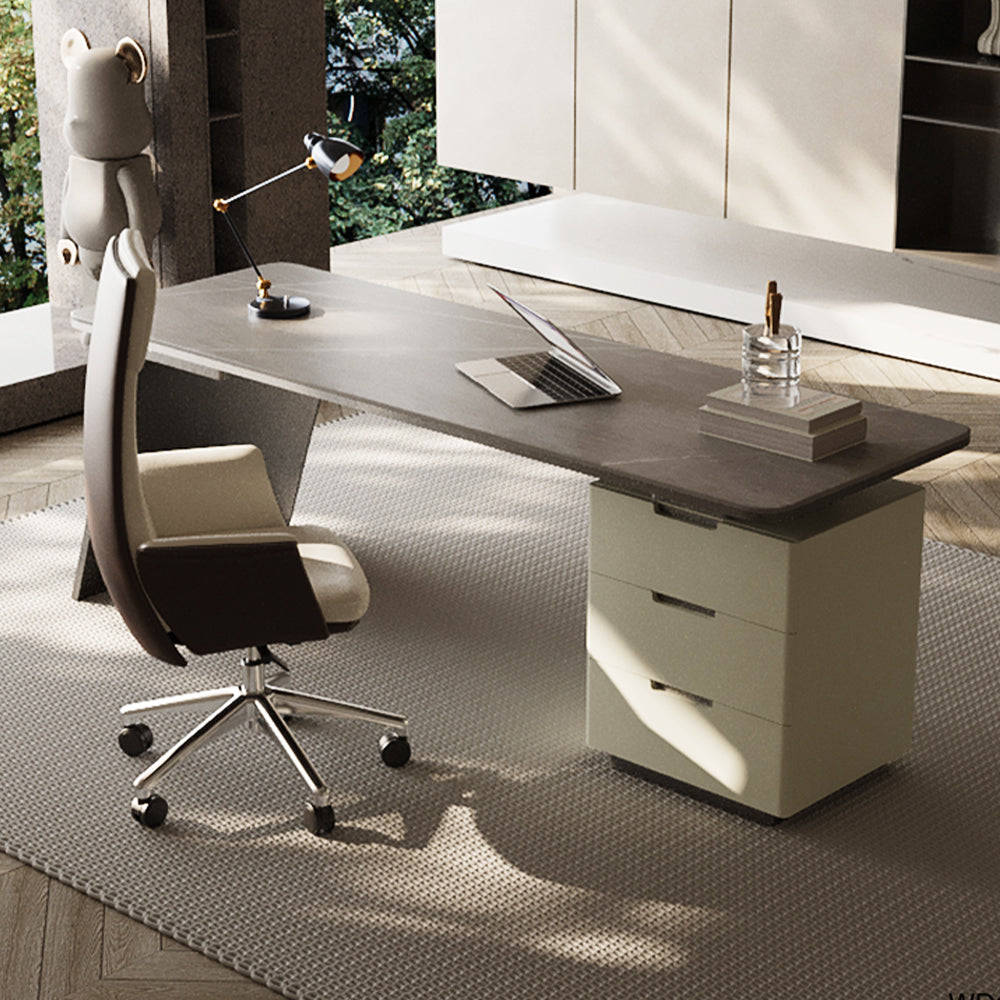 LUXORA WD1032 Style 140/160/180 Minimalist Sintered Stone Desk