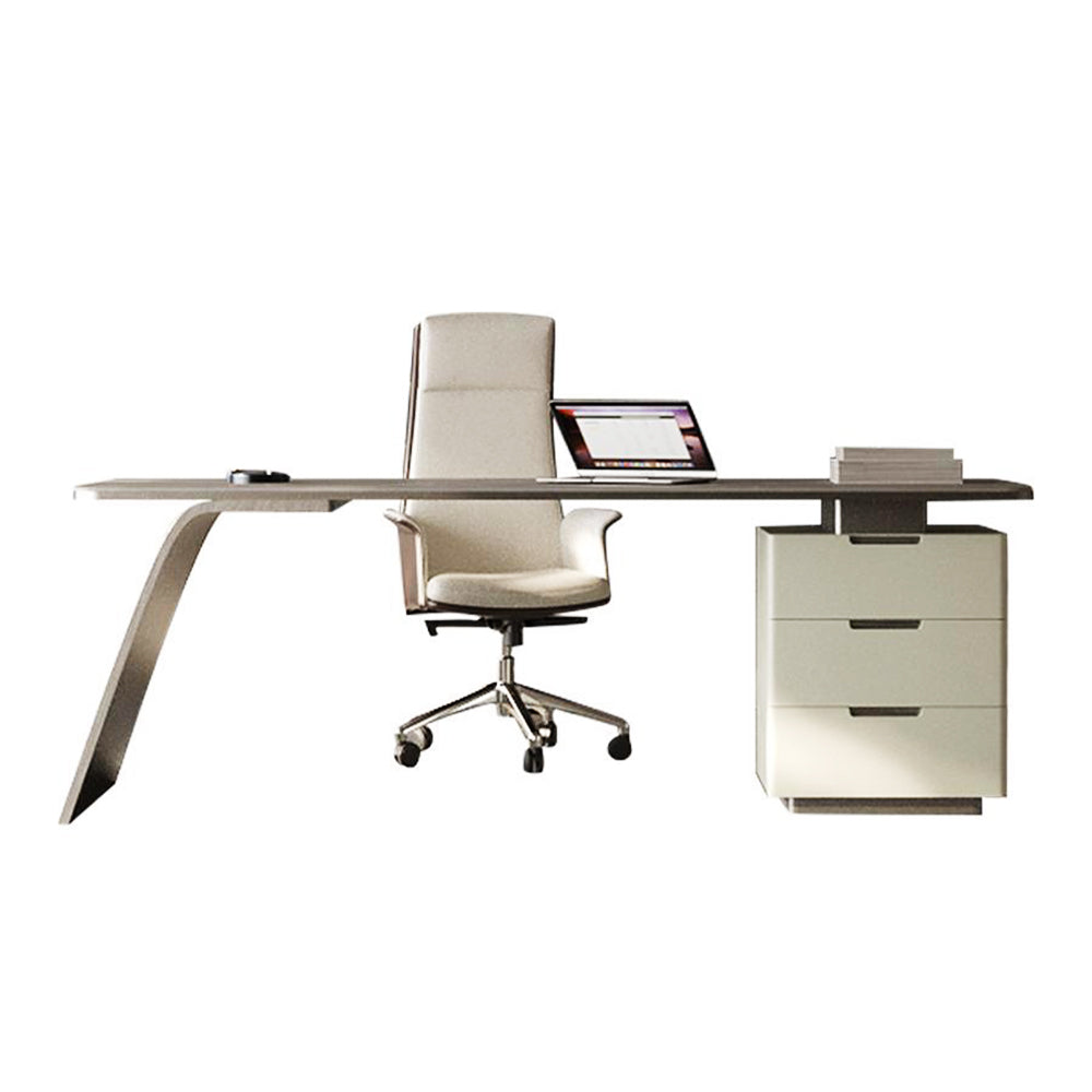 LUXORA WD1032 Style 140/160/180 Minimalist Sintered Stone Desk