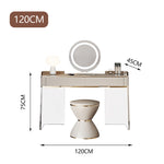 LUXORA DR1040 Solid Cabinet 80-120cm Wood Dressing Countertop Rock Table