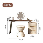 LUXORA DR1041 Support Acrylic Wood 80-120cm Dressing Cabinet Solid Table