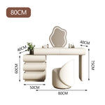 LUXORA DR1047 Pine Dressing Frame 80-120cm Solid Wood Lacquered Table