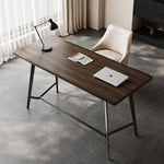 LUXORA WD1049 Wood Walnut Black 120/140/160CM Solid Minimalist Style Desk