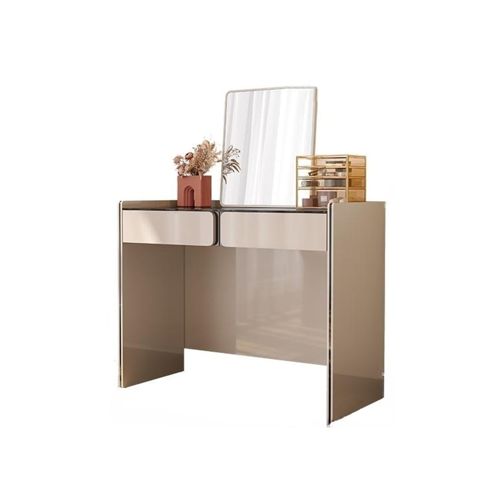 LUXORA DR1053 Dressing Lacquered Solid 100-120cm Modern Minimalist Wood Cabinet Table