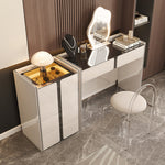 LUXORA DR1053 Dressing Lacquered Solid 100-120cm Modern Minimalist Wood Cabinet Table