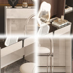 LUXORA DR1053 Dressing Lacquered Solid 100-120cm Modern Minimalist Wood Cabinet Table