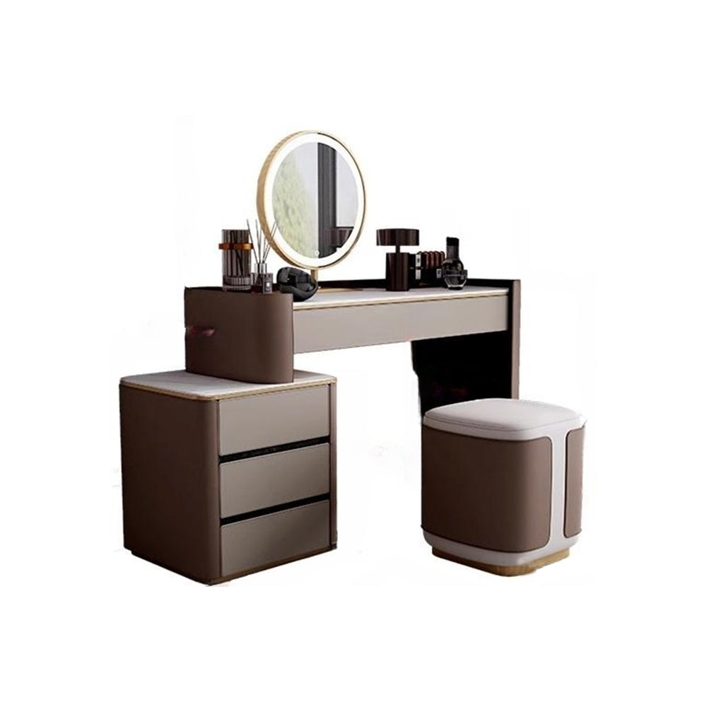 LUXORA DR1060 Dressing Lacquered Solid Tabletop Wood 80-120cm Table