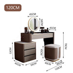 LUXORA DR1060 Dressing Lacquered Solid Tabletop Wood 80-120cm Table