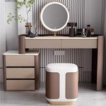 LUXORA DR1060 Dressing Lacquered Solid Tabletop Wood 80-120cm Table