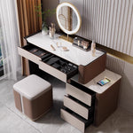 LUXORA DR1060 Dressing Lacquered Solid Tabletop Wood 80-120cm Table