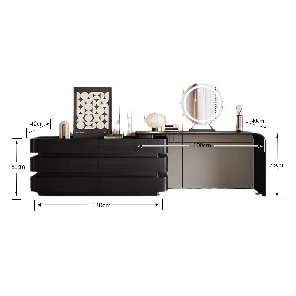 LUXORA DR1062 Solid Wood 120cm Minimalist Dressing Table
