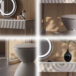 LUXORA DR1066 80-120cm Carbon Countertop Wood Dressing Base Steel Solid Table