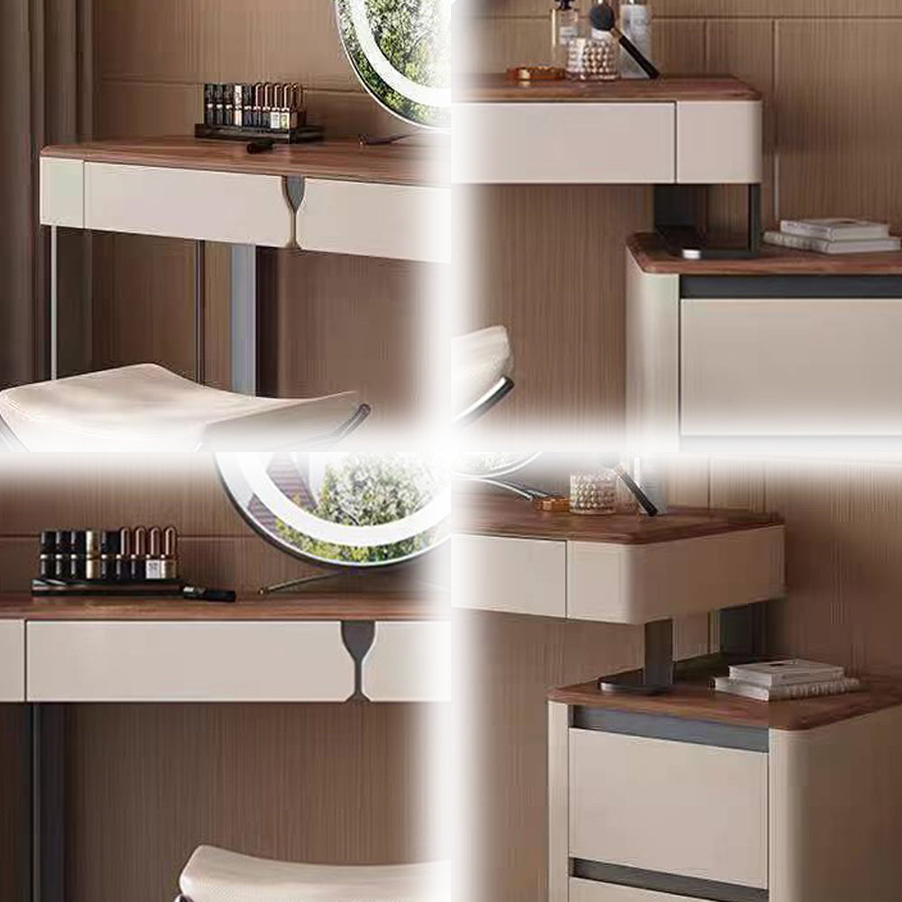 LUXORA DR1067 Countertop Dressing Walnut 80-120cm Wood Table