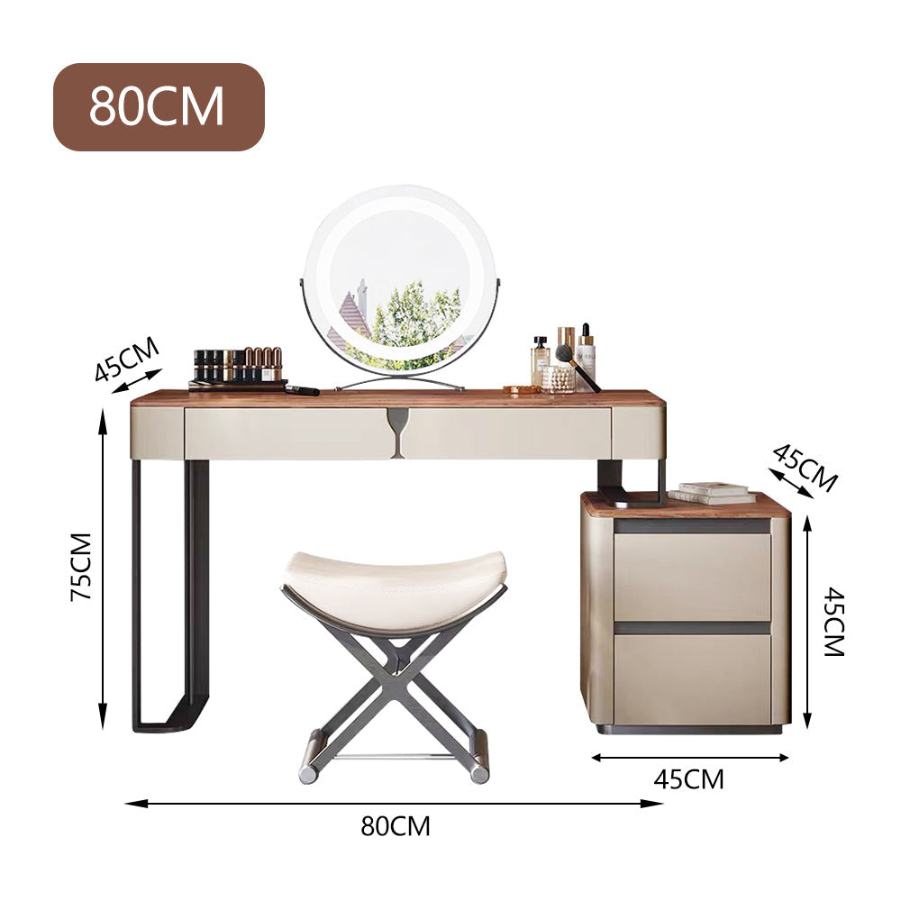 LUXORA DR1067 Countertop Dressing Walnut 80-120cm Wood Table