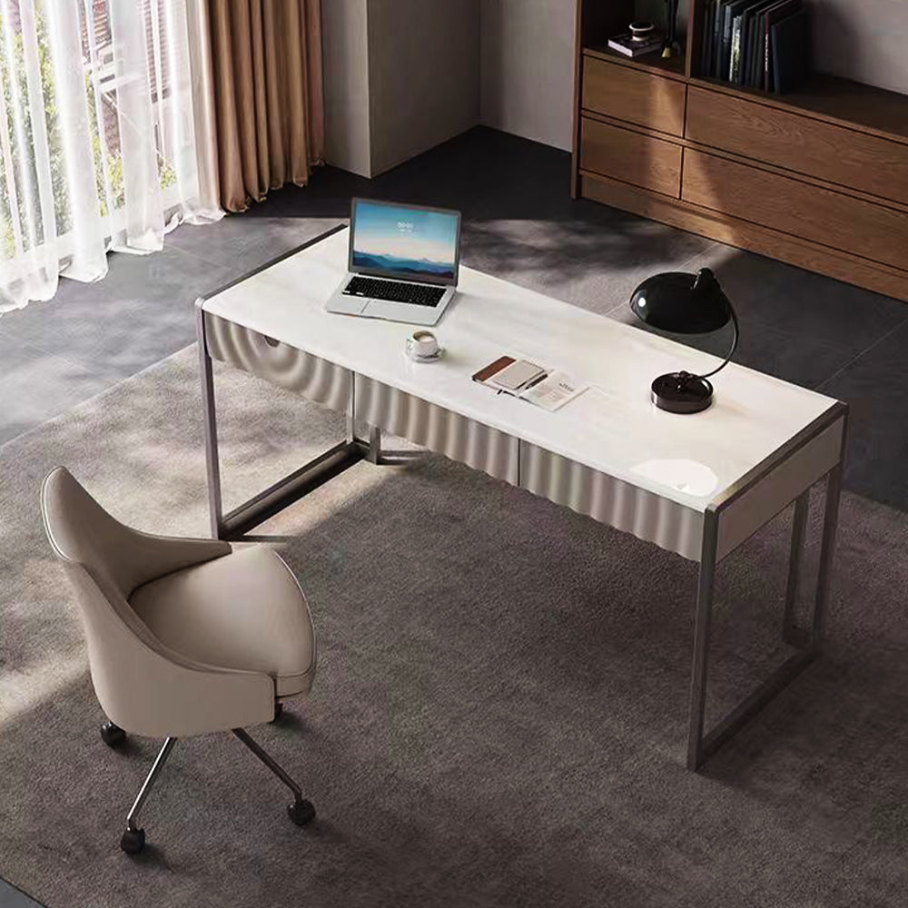 LUXORA DR1068 Minimalist Style Stone Supercrystal 120/140/160cm Desk
