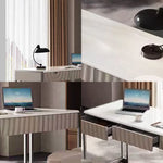 LUXORA DR1068 Minimalist Style Stone Supercrystal 120/140/160cm Desk