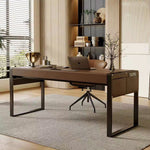 LUXORA DR1072 Saddle 120/140/160/180cm Style Luxury Light Leather Desk