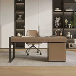 LUXORA DR1073 Style Luxury 120/140/160/180cm Leather Light Saddle Desk