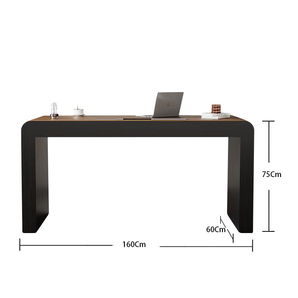 LUXORA DR1074 Minimalist Style 120/140/160/180cm Leather Saddle Fall Desk