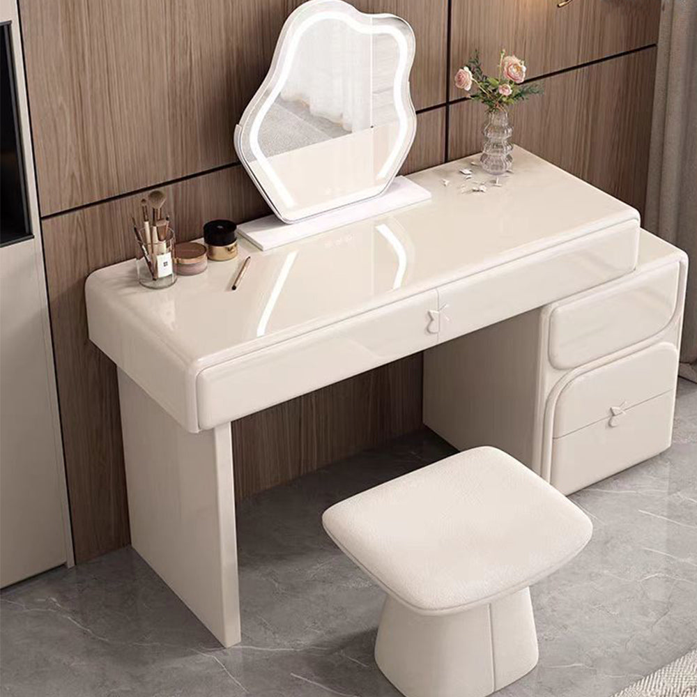 LUXORA DR1080 Wood Dressing Lacquered Tabletop 100-120cm Solid Table